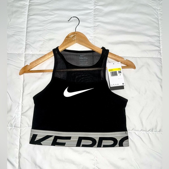 Nike Women's Pro Dri-FIT Cropped Training Shirt - Picture 3 of 5